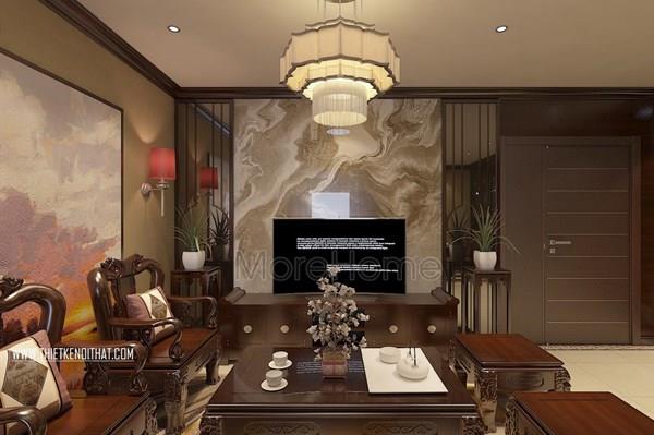  Đá ốp vách phòng khách - MH003